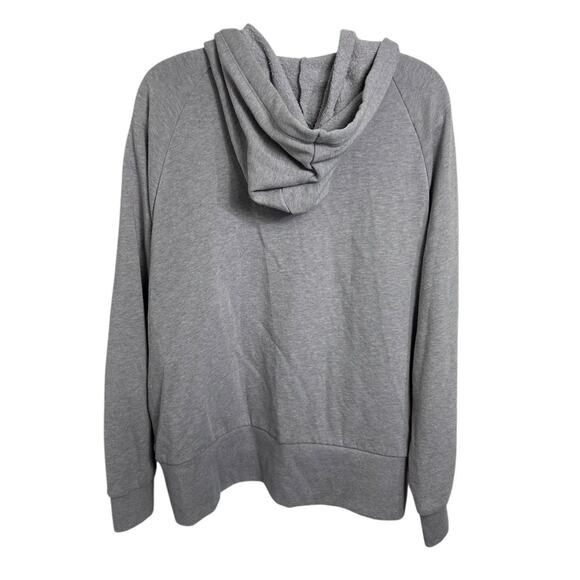 Victoria's Secret Full Zip Hoodie Sz L Fleece Sweatshirt Athletic Grayish Purple - Picture 7 of 8